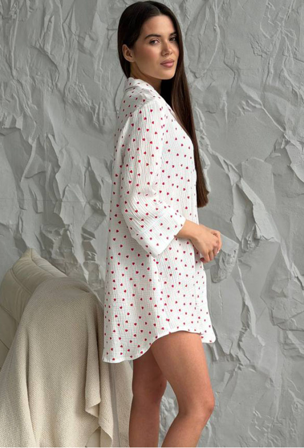 Нічна сорочка муслінова V.Velika  165-24KS фото