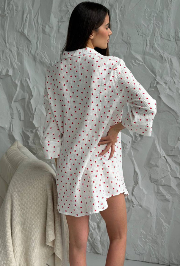 Нічна сорочка муслінова V.Velika  165-24KS фото