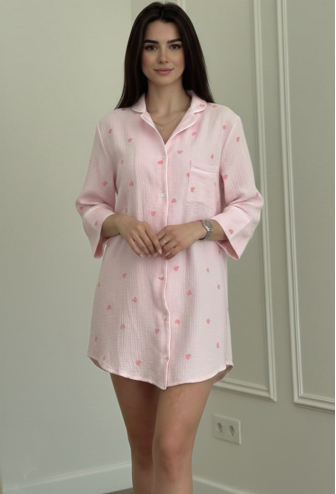 Нічна сорочка муслінова V.Velika 165-24RRS