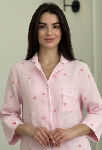 Нічна сорочка муслінова V.Velika 165-24RRS