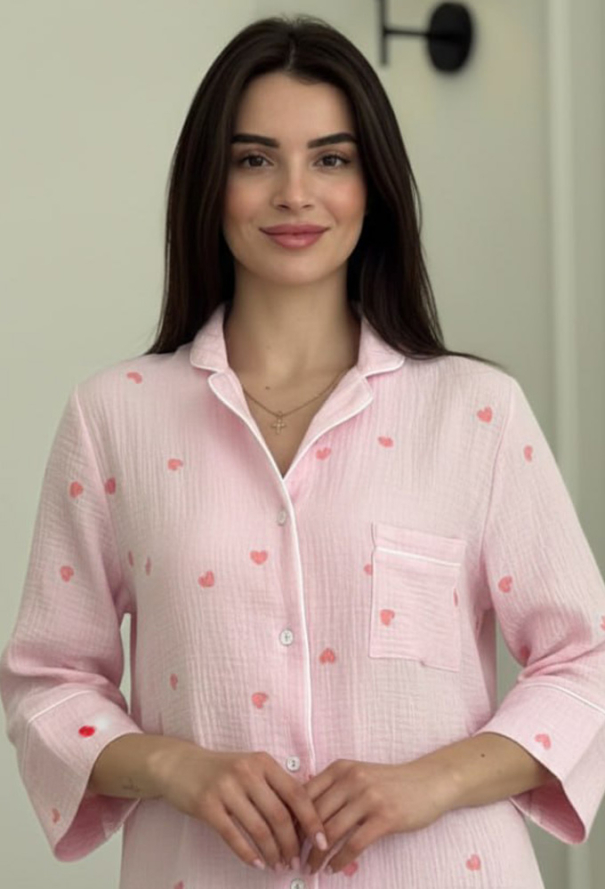 Нічна сорочка муслінова V.Velika 165-24RRS фото