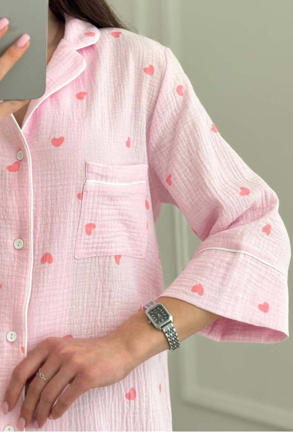 Нічна сорочка муслінова V.Velika 165-24RRS фото