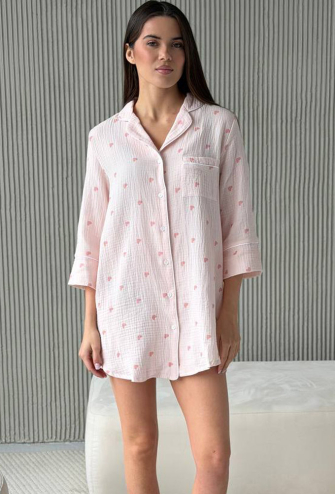 Нічна сорочка муслінова V.Velika 165-24RRS