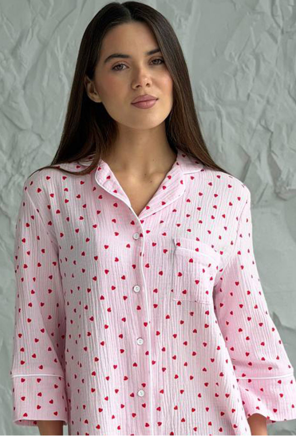 Нічна сорочка муслінова V.Velika 165-24RW фото
