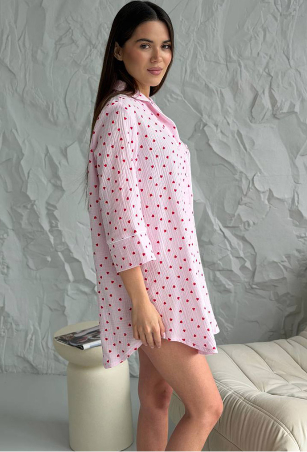 Нічна сорочка муслінова V.Velika 165-24RW фото