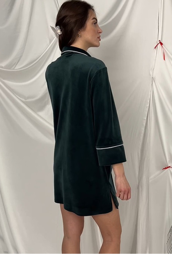 Нічна сорочка велюрова V.Velika 245-25SM фото