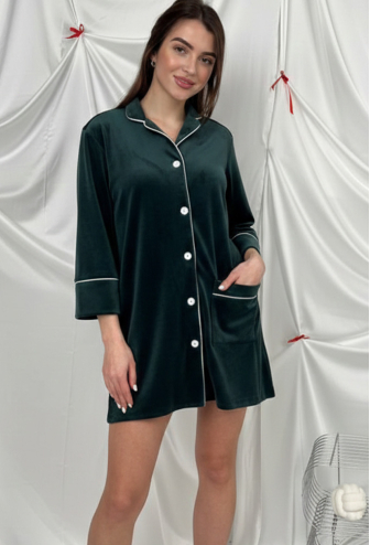 Нічна сорочка велюрова V.Velika 245-25SM