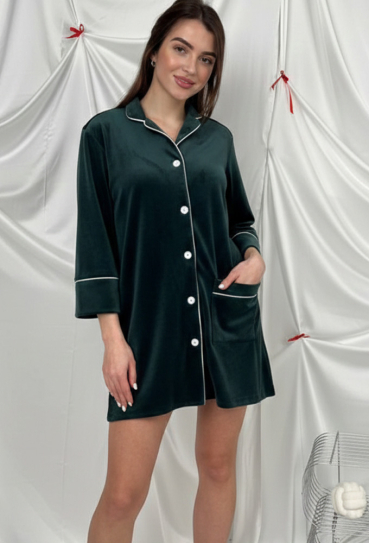Ночная рубашка велюровая V.Velika 245-25SM