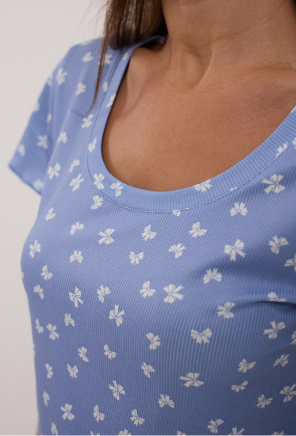 Нічна сорочка віскоза рубчик Barwa Garments 0366BL фото