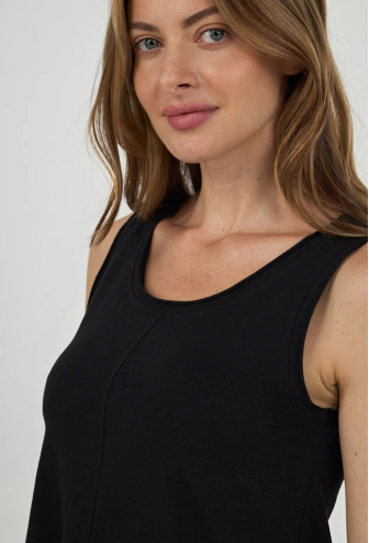 Нічна сорочка бавовна Linen Black Ellen LDK 110/35/02