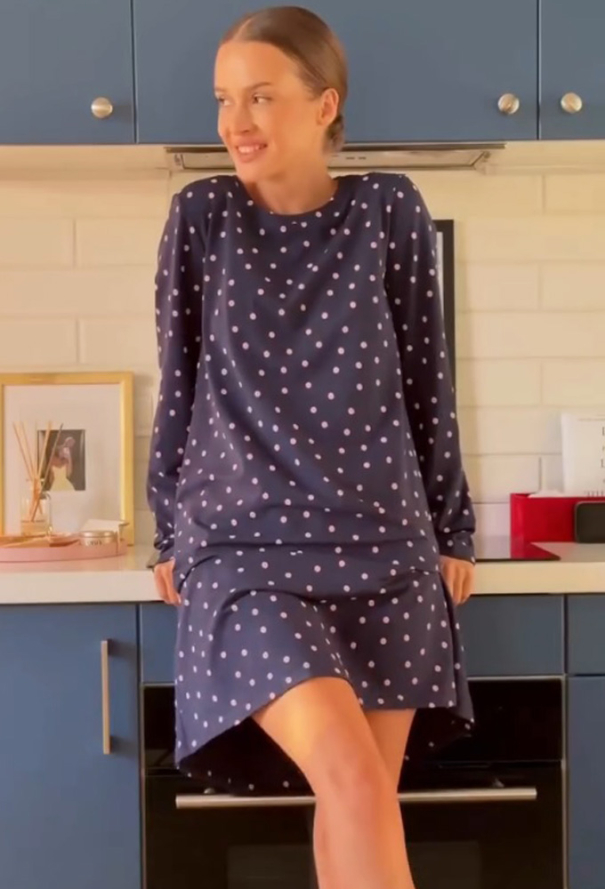 Ночнушка женская хлопок Rosy Raindrops Ellen LDK 100/11/02 фото