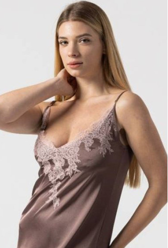 Нічна сорочка шовкова Mocca Felena MC-455