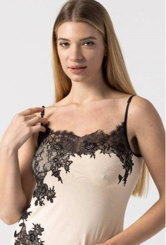 Нічна сорочка віскоза Soho Beige Felena SHB-255