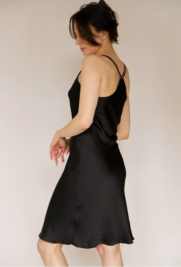 Нічна сорочка шовкова Anthracite Forly SH0007-05-02 фото