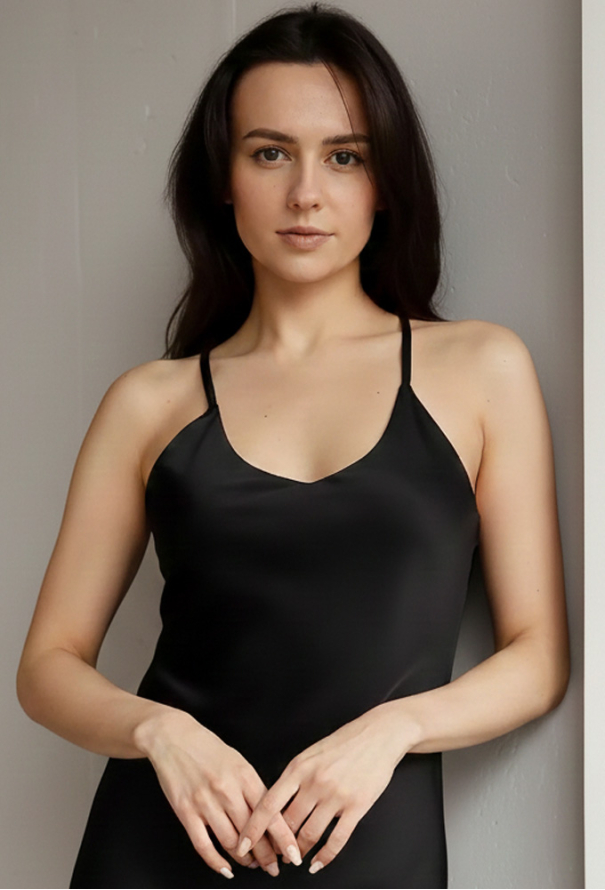 Нічна сорочка шовкова Anthracite Forly SH0007-05-02 фото