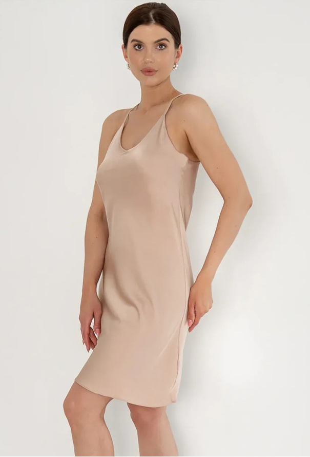 Нічна сорочка шовкова Nude Forly SH0007-01-20 фото