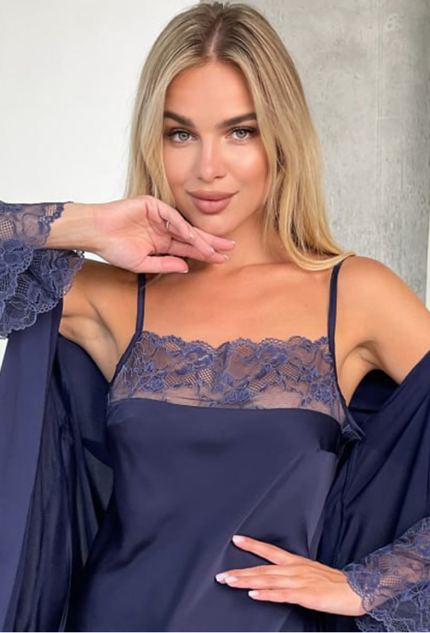 Нічна сорочка шовкова Julia Ulich 5123-76 фото