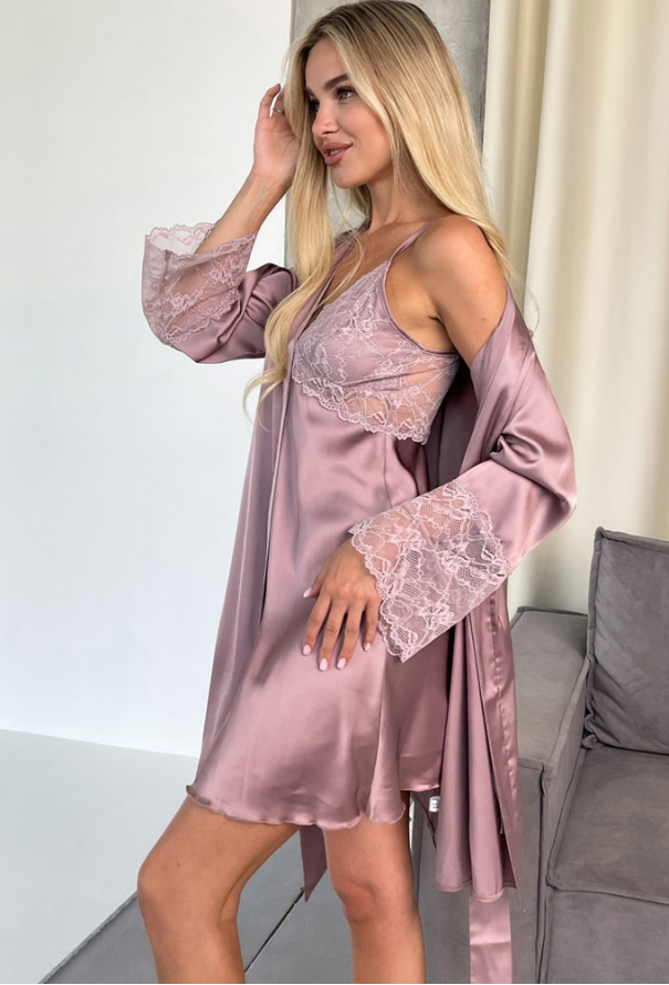 Нічна сорочка шовкова Julia Ulich 5126-3 фото