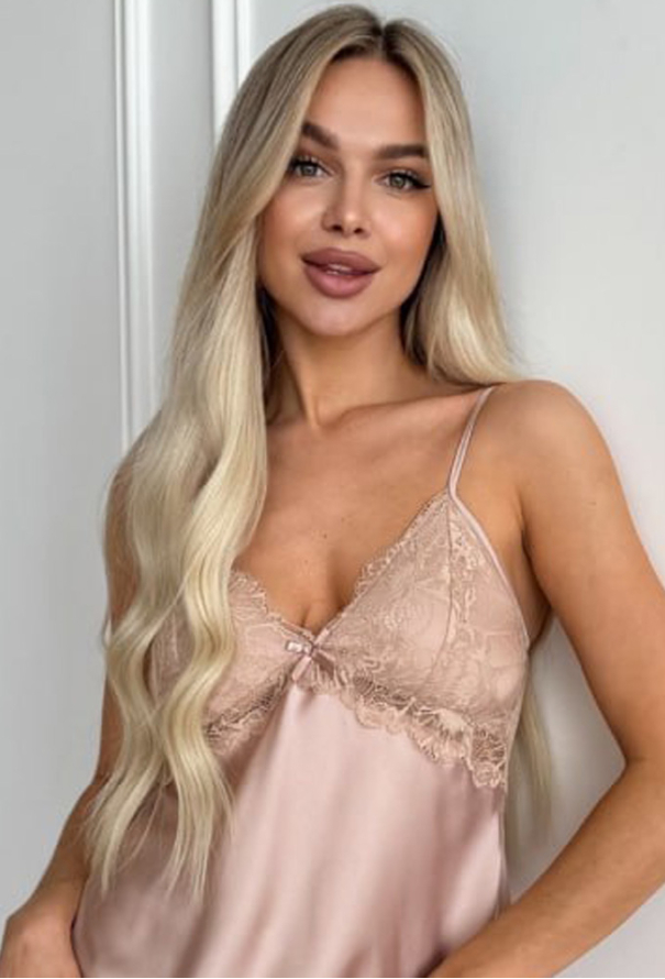 Нічна сорочка шовкова Julia Ulich 5126-76 фото