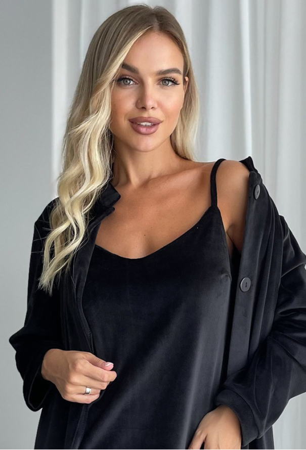 Нічна сорочка велюрова Adel Julia Ulich 18-25 фото