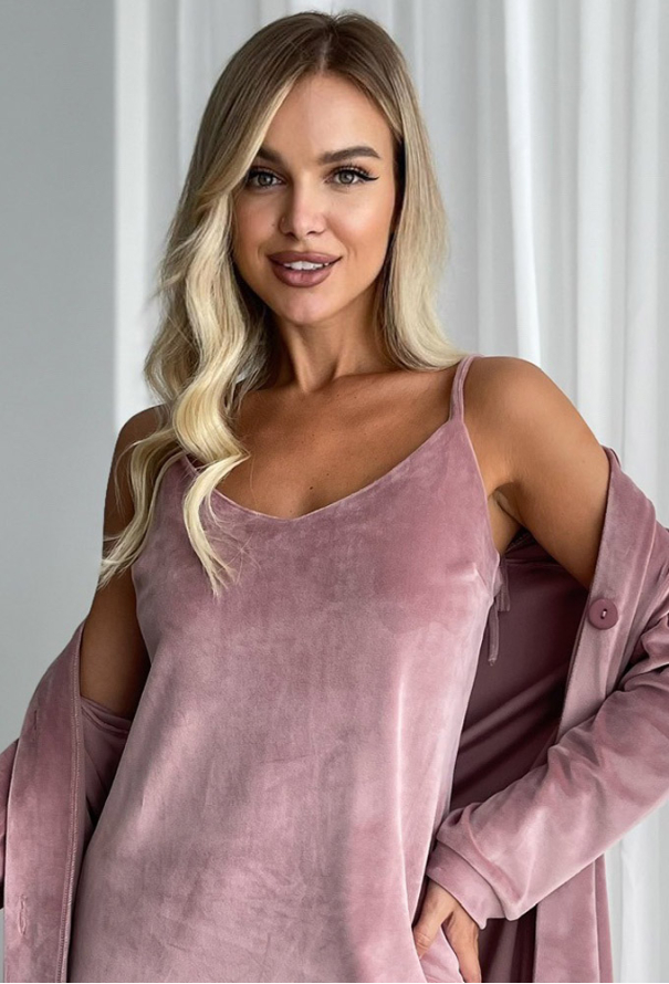 Нічна сорочка велюрова Adel Julia Ulich 18-16 фото