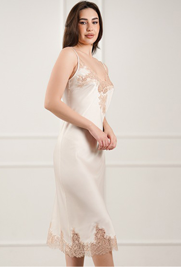 Нічна сорочка шовкова Amber Komilfo 1453L фото