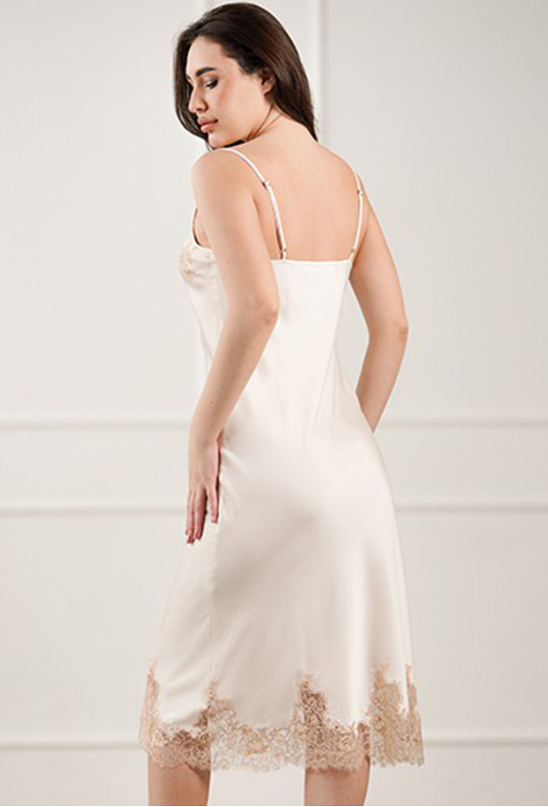 Нічна сорочка шовкова Amber Komilfo 1453L фото