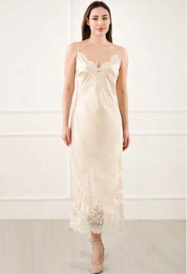 Ночнушка женская шелковая Citrine Komilfo 1437L/3