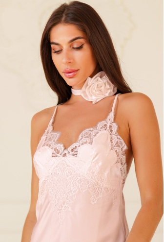 Ночнушка женская шелковая Hibiscus Komilfo 1323DR