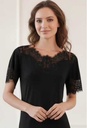 Нічна сорочка віскоза Miranda Komilfo 1034/1BL