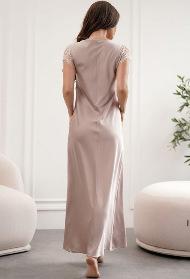 Нічна сорочка шовкова Peony Komilfo 1466L фото