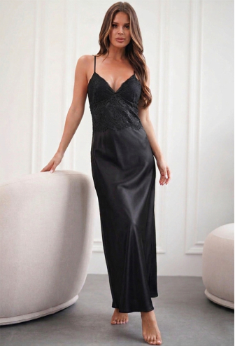 Нічна сорочка шовкова Willow Komilfo 1426L/1BL