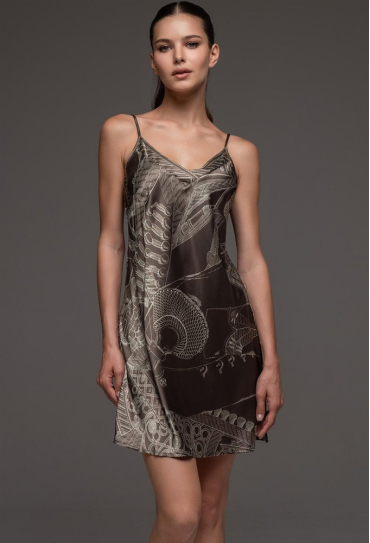 Нічна сорочка з натурального шовку Aisha Mia-Amore 4311