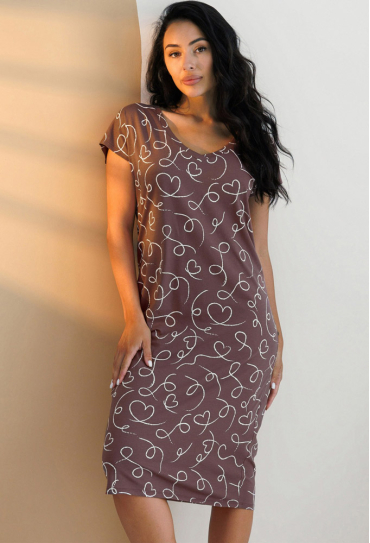 Ночнушка женская хлопок Объятия Roksana 1335-12801 Ночнушка женская хлопок Объятия Roksana 1335-12801