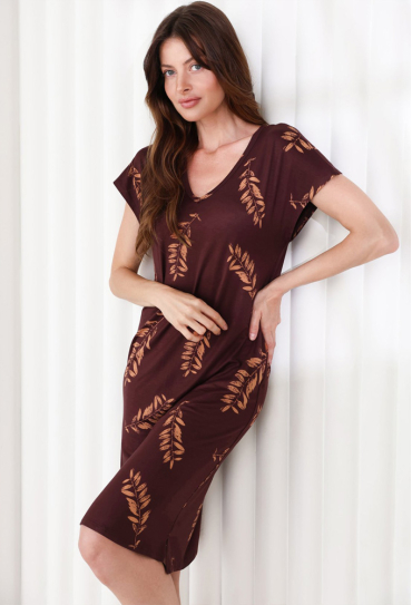 Нічна сорочка віскоза Chocolate Evelings Roksana 2008-60101