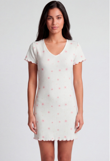 Нічна сорочка бавовна рубчик Kvitto Roksana 1948-42032