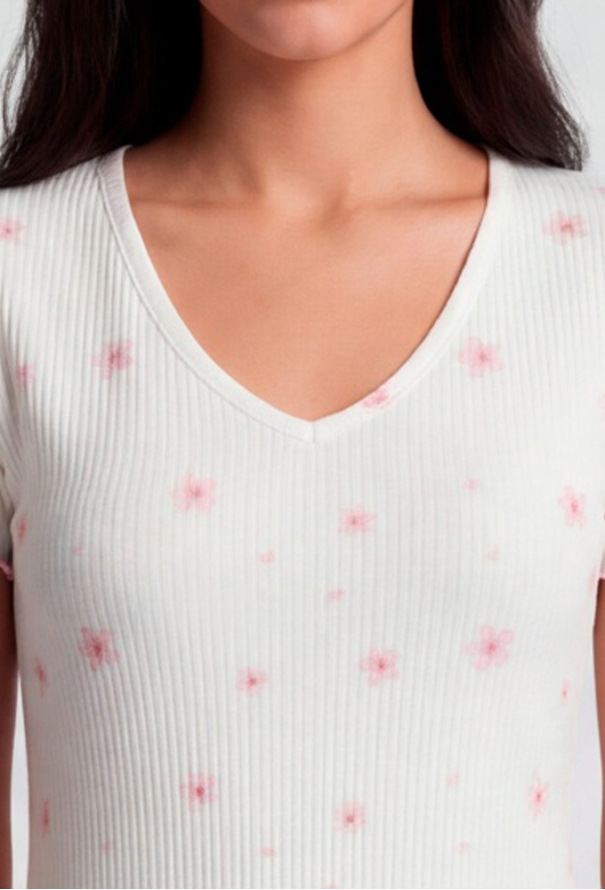 Нічна сорочка бавовна рубчик Kvitto Roksana 1948-42032 фото