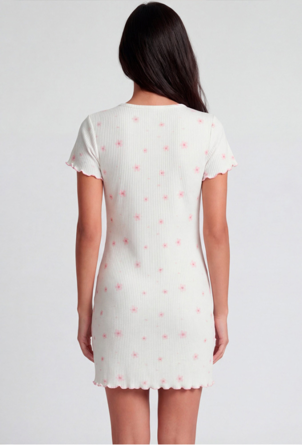 Нічна сорочка бавовна рубчик Kvitto Roksana 1948-42032 фото