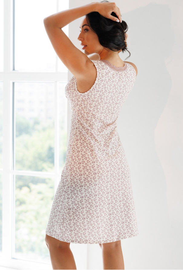 Нічна сорочка бавовна Мур Квітка Roksana 1182-16984 фото