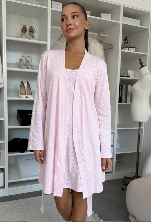 Нічна сорочка з халатом бавовна Rose Amour Cosy SetPH1714 фото