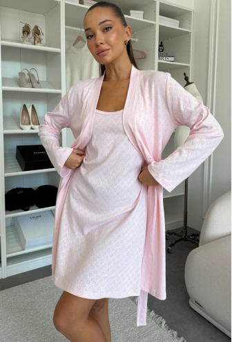 Нічна сорочка з халатом бавовна Rose Amour Cosy SetPH1714