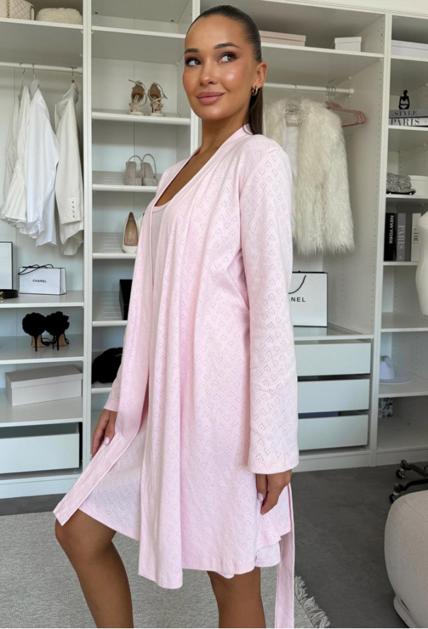 Нічна сорочка з халатом бавовна Rose Amour Cosy SetPH1714 фото