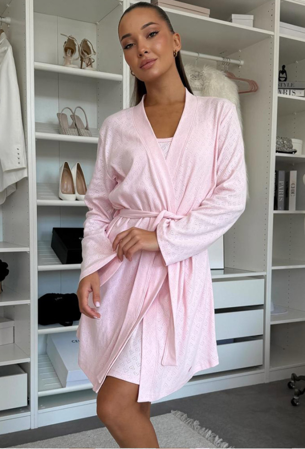 Нічна сорочка з халатом бавовна Rose Amour Cosy SetPH1714 фото