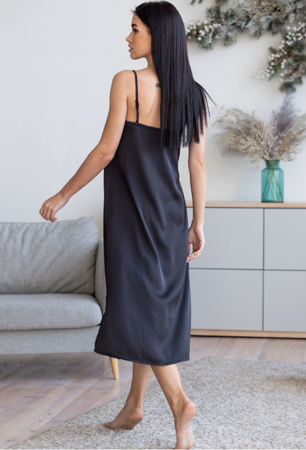 Нічна сорочка з халатом шовк MiaNaGreen Кг399 фото