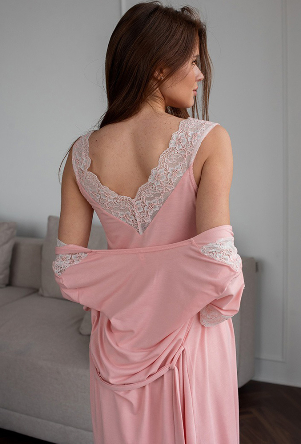 Ночнушка с халатом вискоза Ajur TimiRilla 17-81PD фото