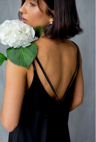 Нічна сорочка з халатом шовк Shine TimiRilla 17-65CH