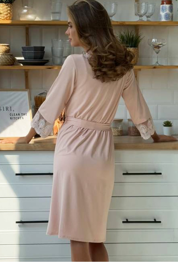 Нічна сорочка з халатом віскоза Violet delux М-3PDV фото