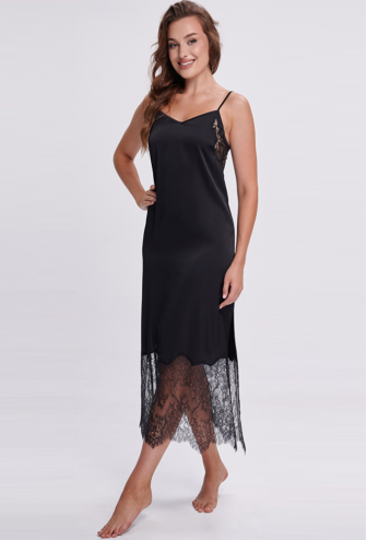 Ночнушка женская шелковая Shato 2702BL