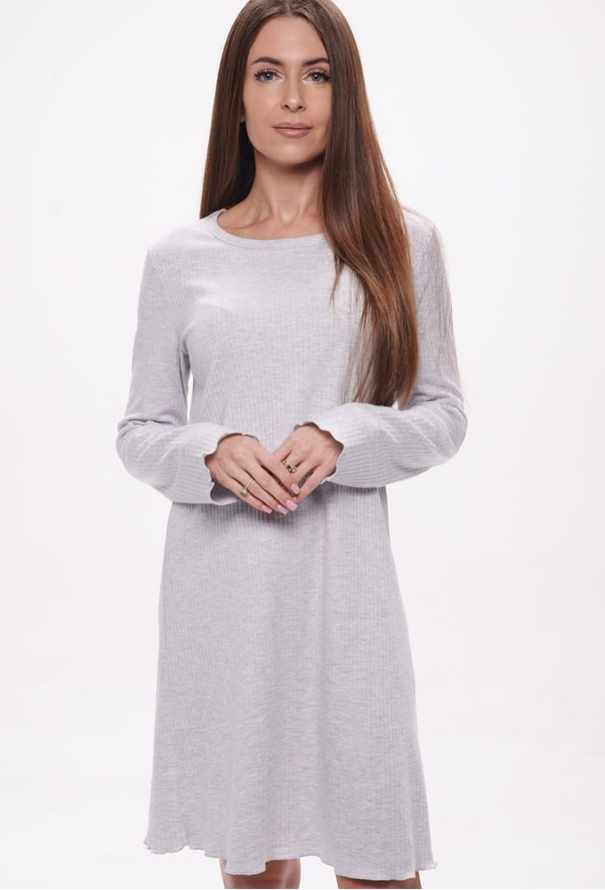 Нічна сорочка бавовна рубчик Wiktoria 1702S фото