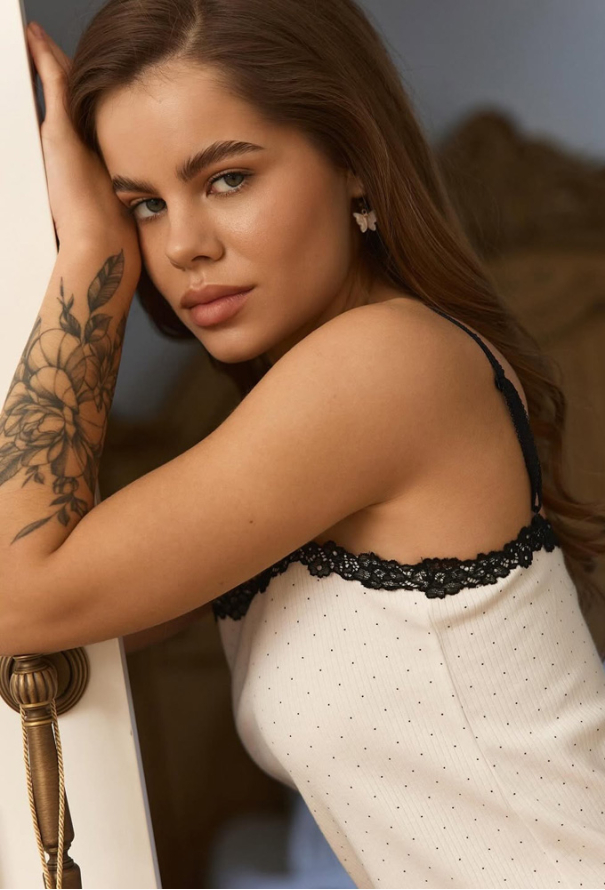 Ночнушка женская хлопок рубчик Flirty Dot Your Touch FD-4040 фото